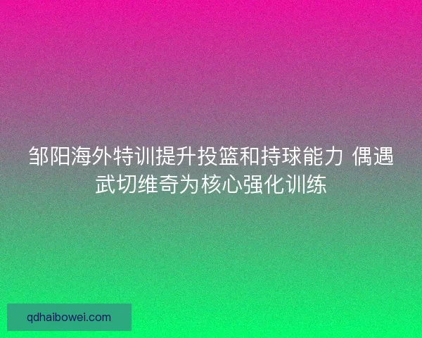 邹阳海外特训提升投篮和持球能力 偶遇武切维奇为核心强化训练